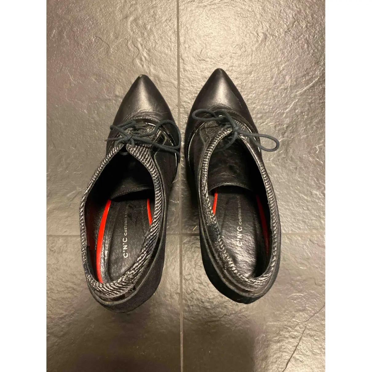 Leather heels CNC