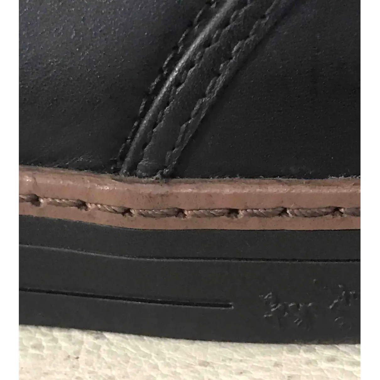 Leather lace ups Coach