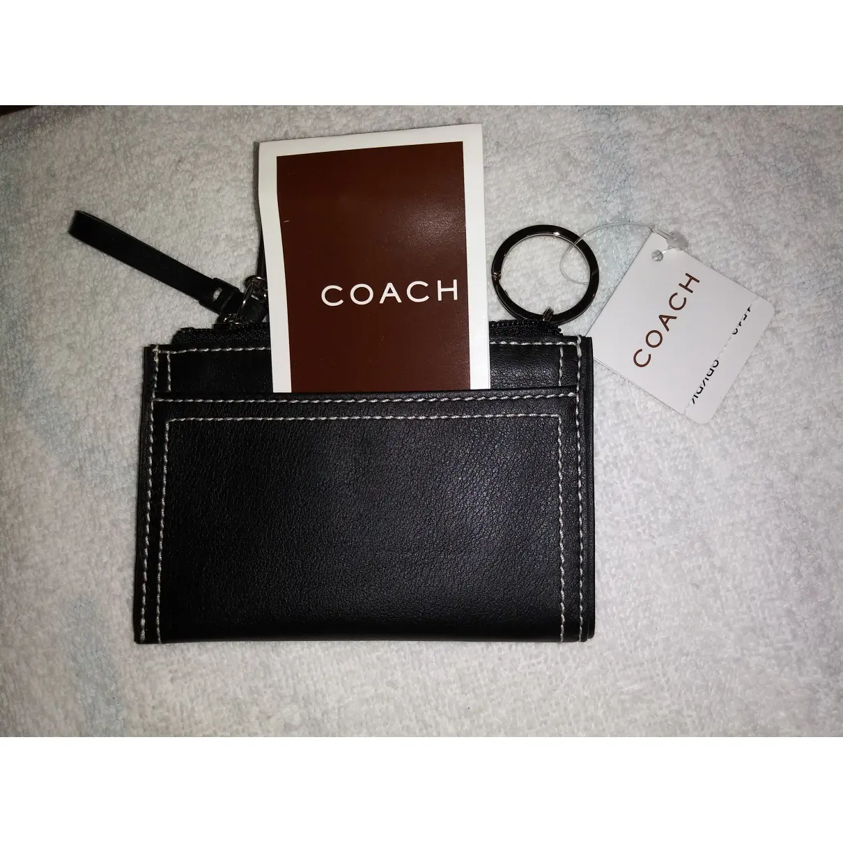 Leather card wallet Coach - Vintage