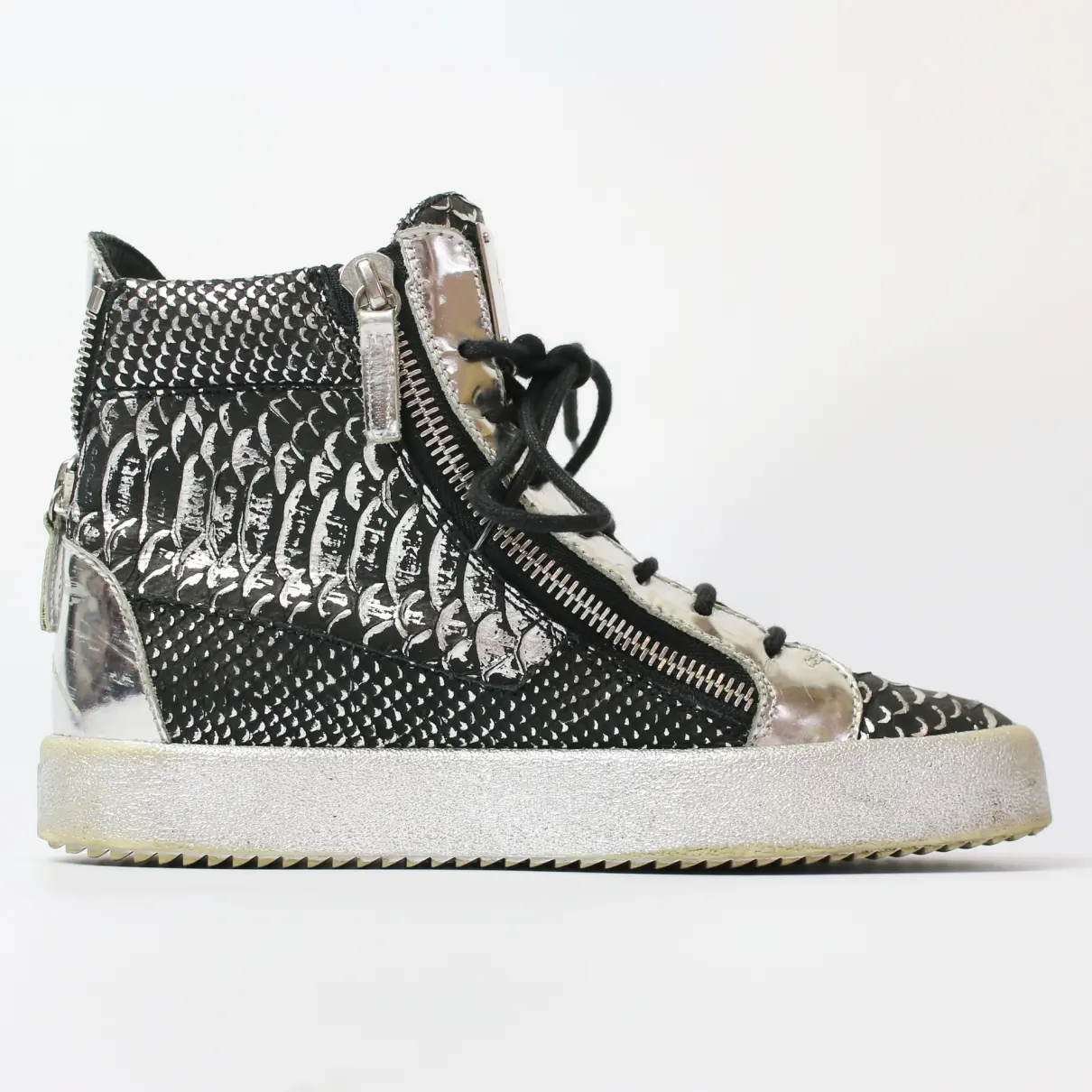 Buy Giuseppe Zanotti Coby leather high trainers online