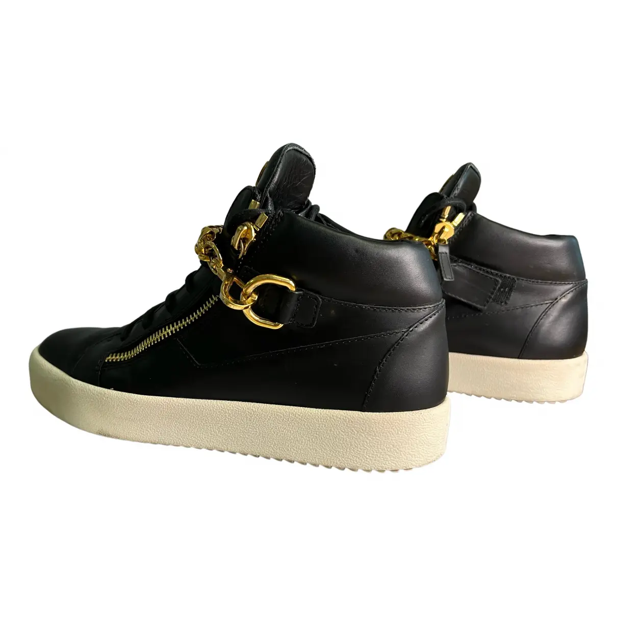 Buy Giuseppe Zanotti Coby leather high trainers online