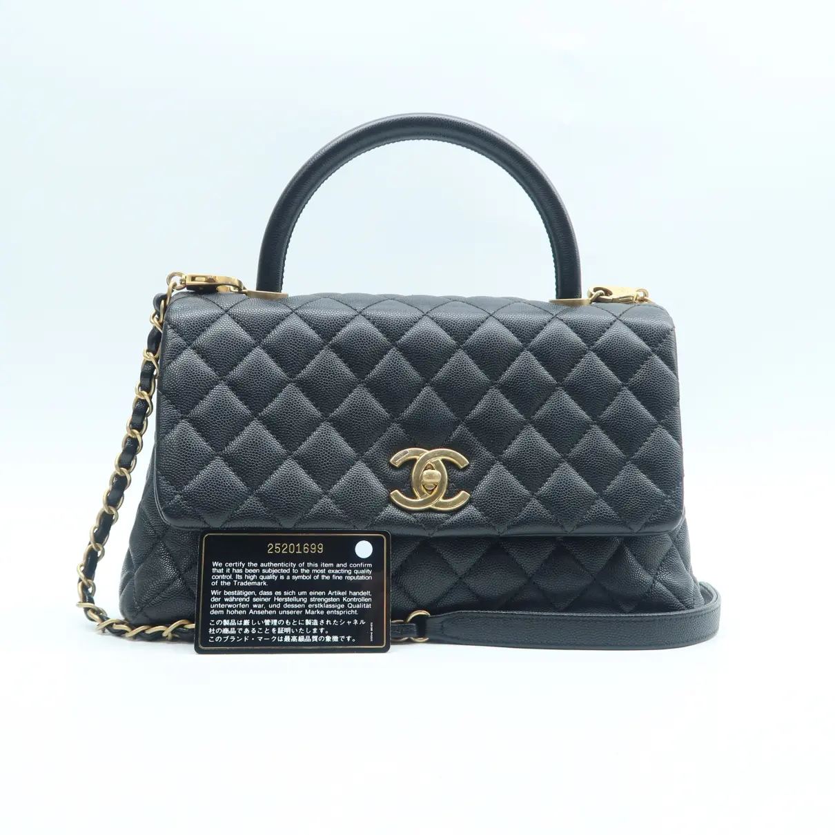 Buy Chanel Coco Handle leather satchel online