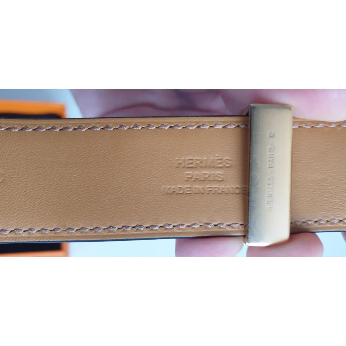 Collier de chien  leather bracelet Hermès