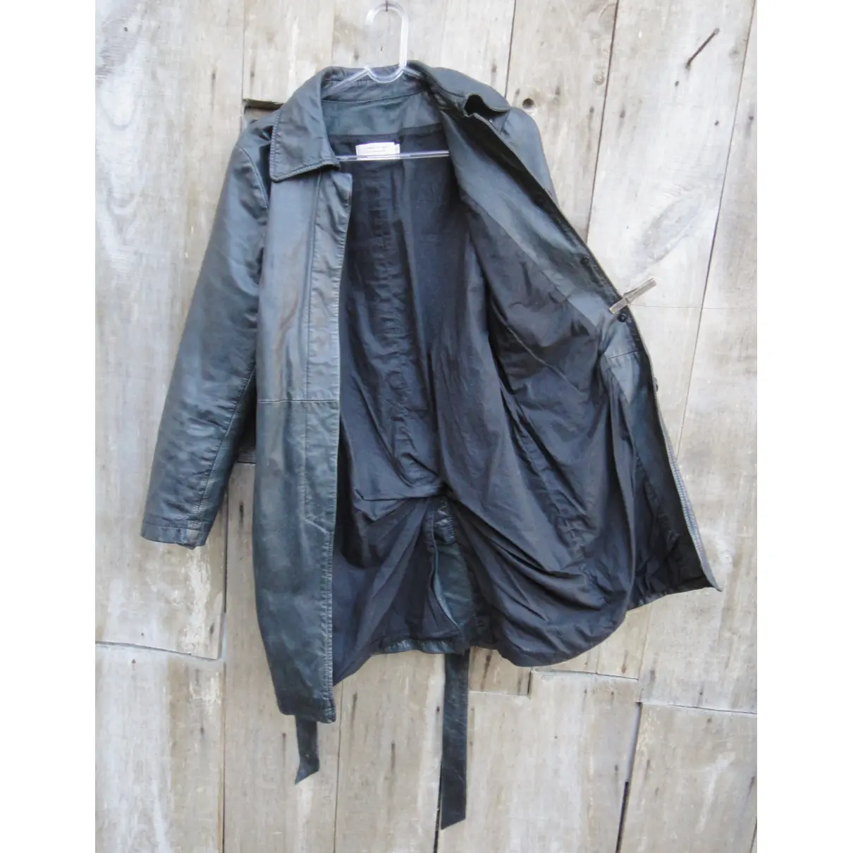 Leather coat Comptoir Des Cotonniers