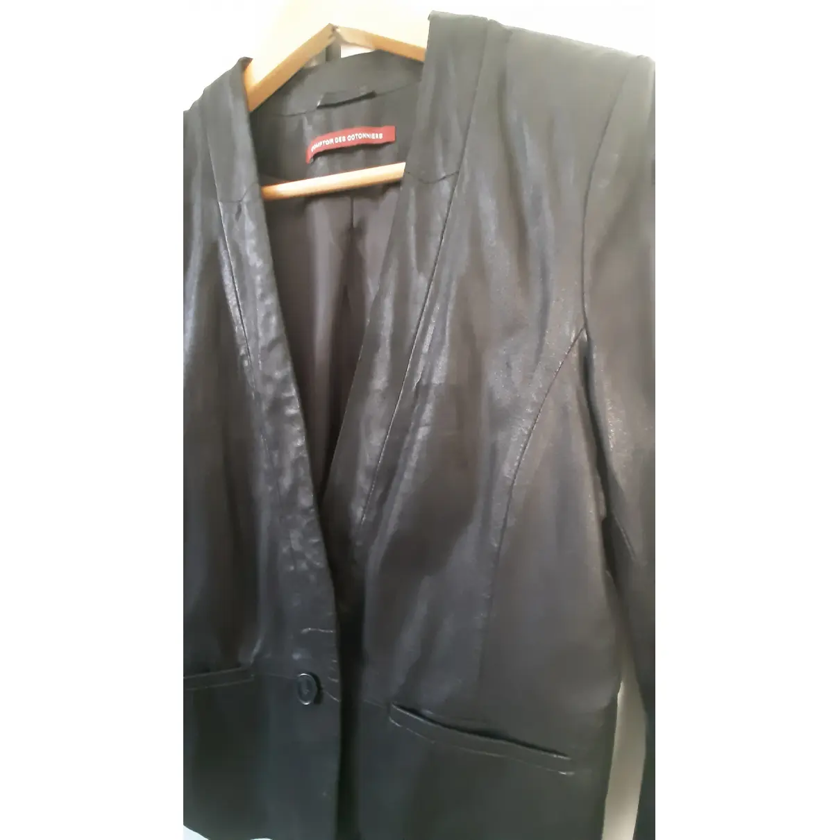Buy Comptoir Des Cotonniers Leather short vest online