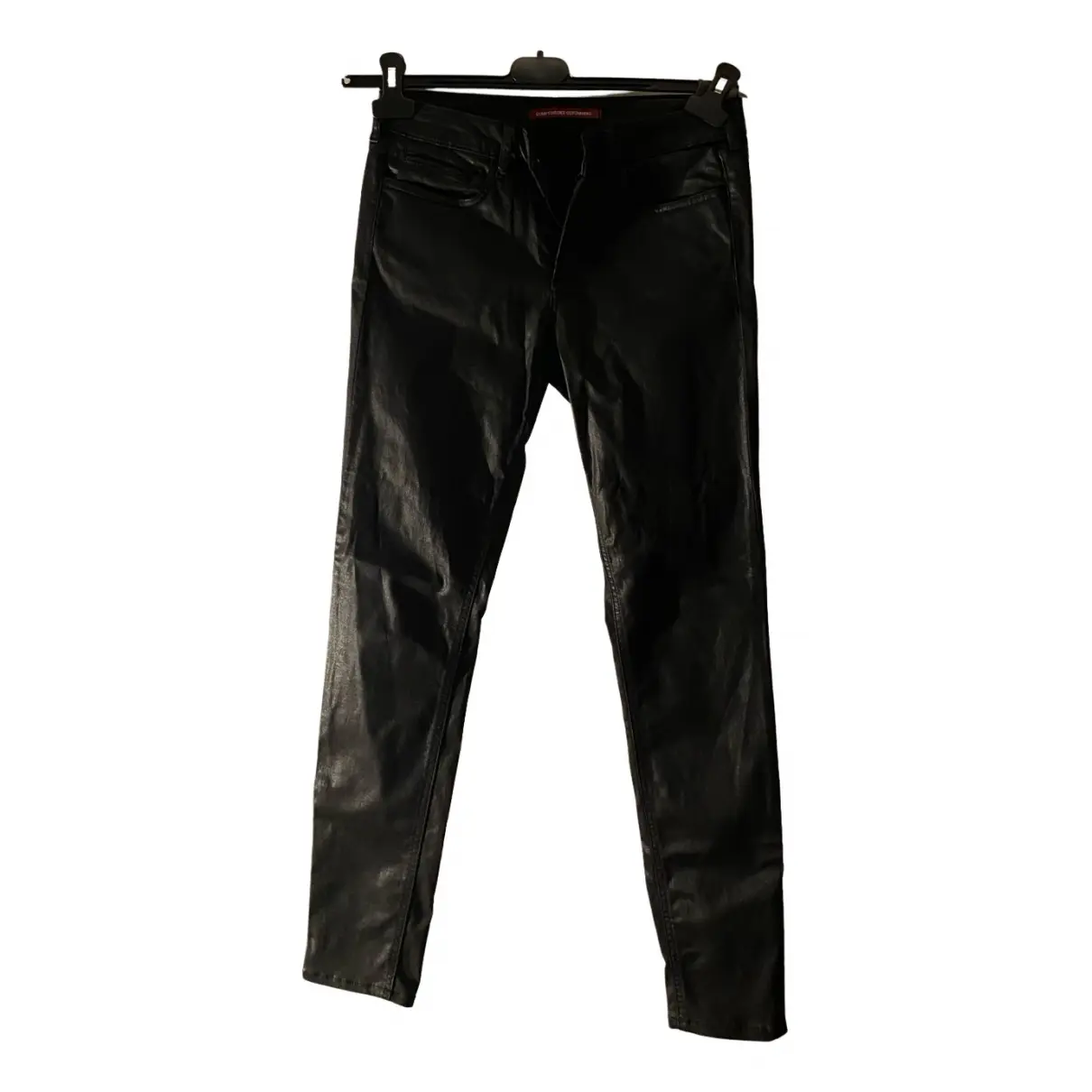 Leather slim pants Comptoir Des Cotonniers
