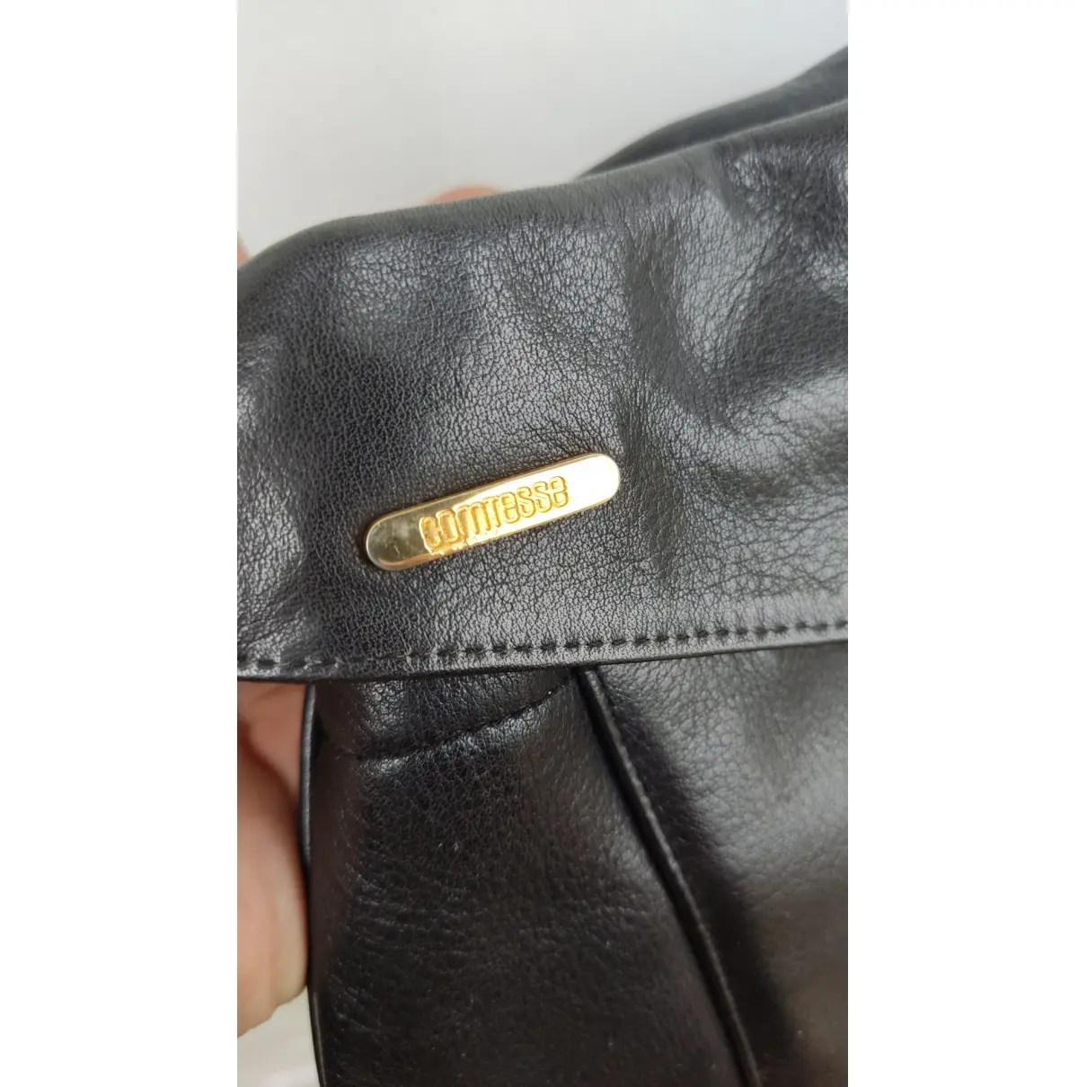 Leather handbag Comtesse