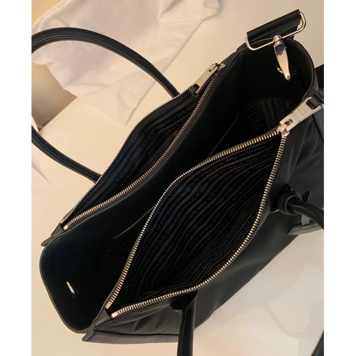 Concept leather handbag Prada