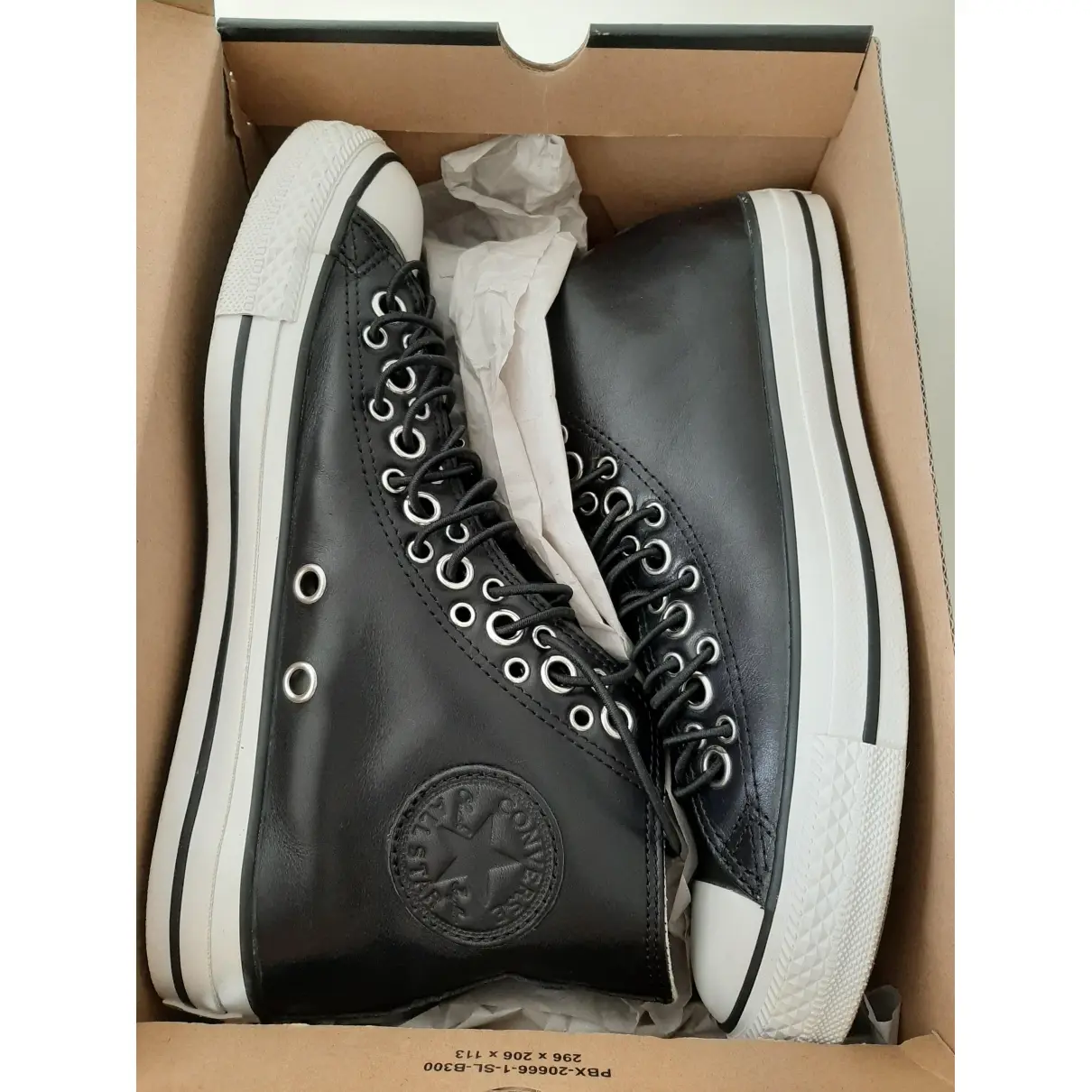 Leather high trainers Converse