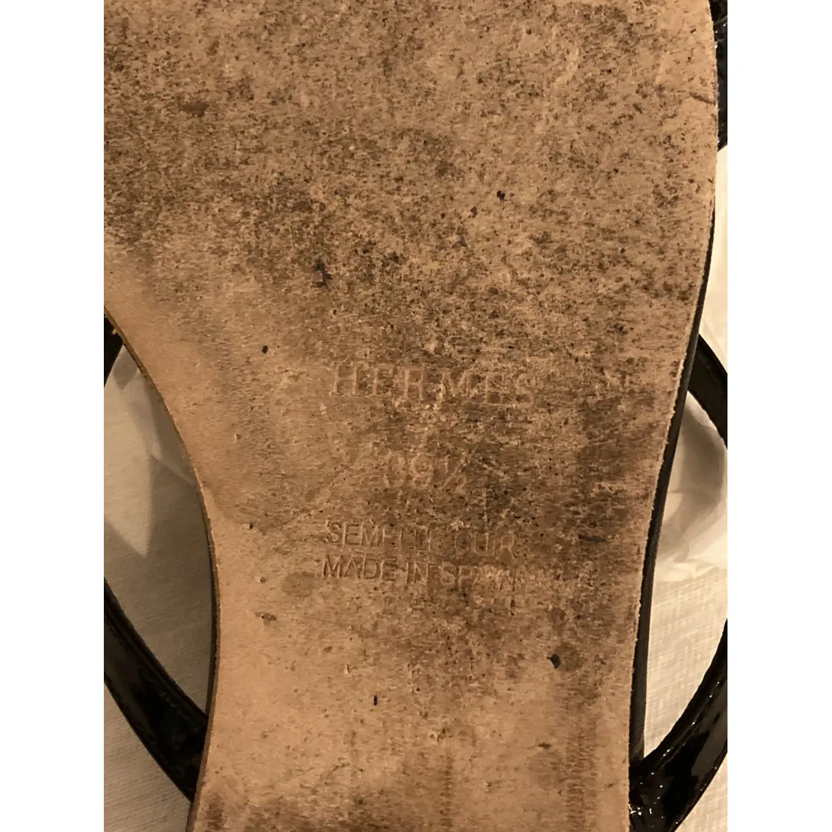 Corfou leather flip flops Hermès