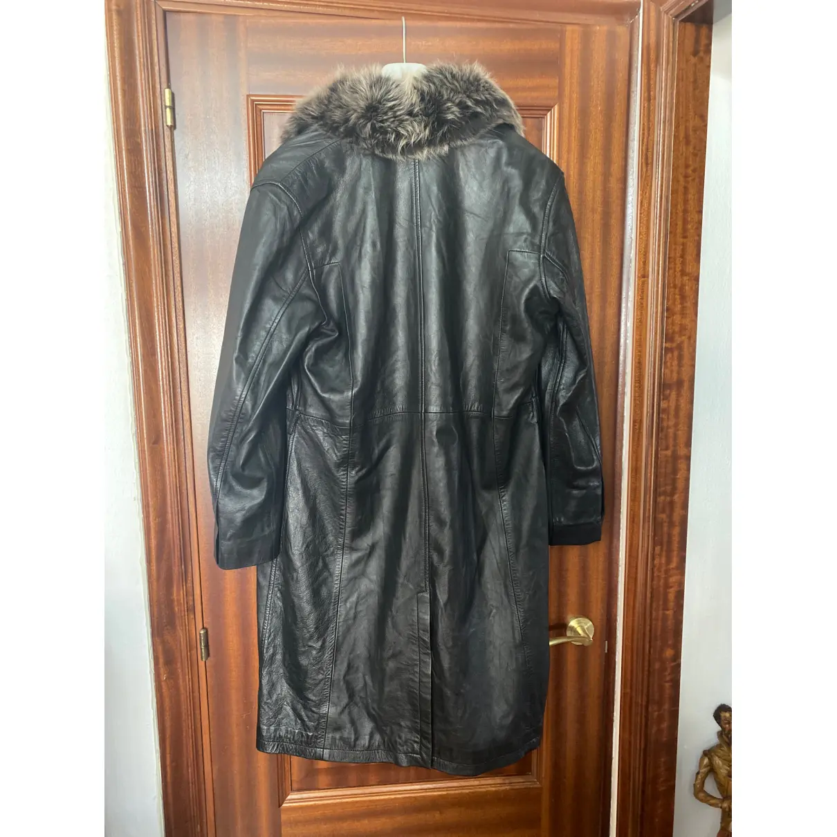 Buy CORTEFIEL Leather trench coat online - Vintage