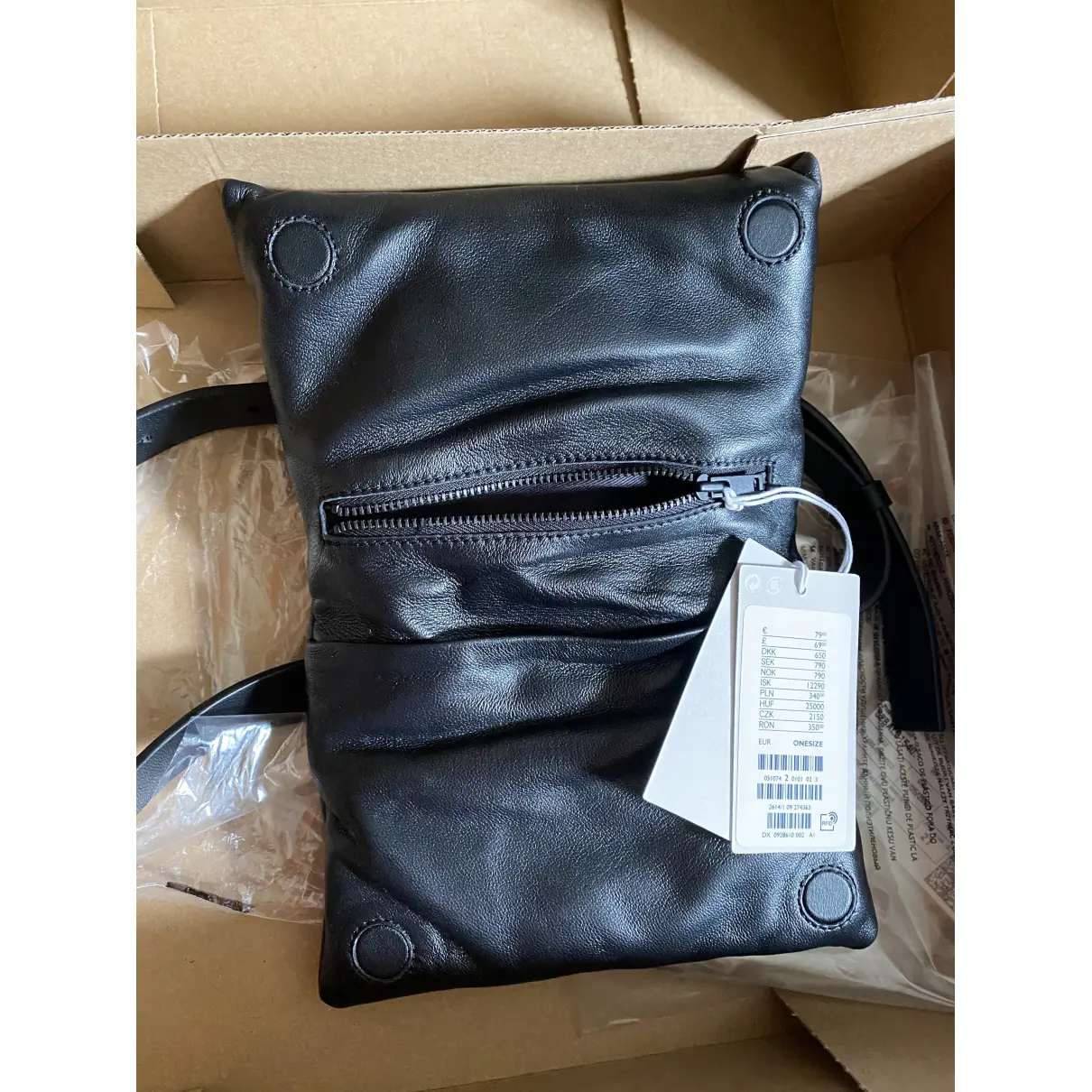 Leather crossbody bag Cos
