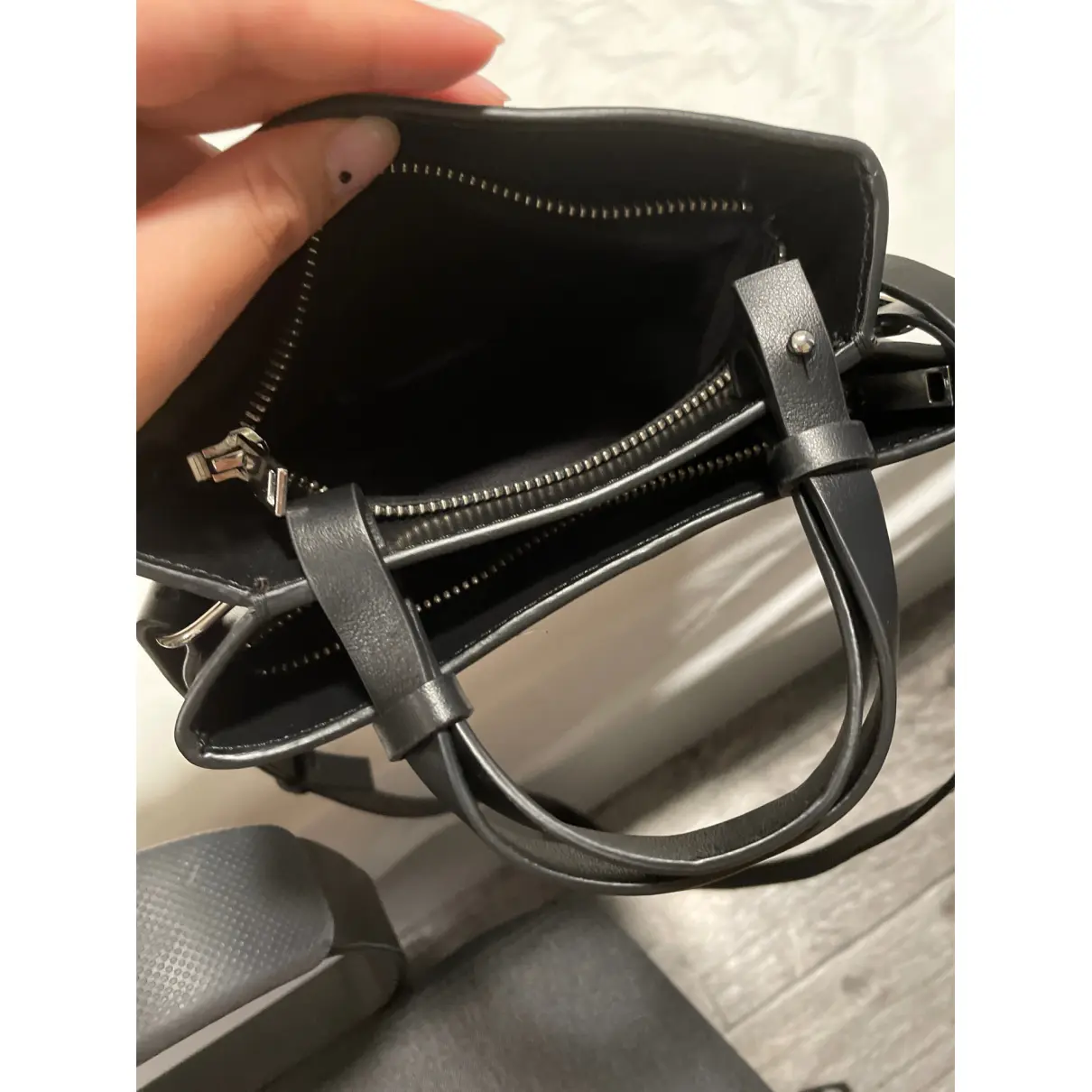 Leather handbag Cos
