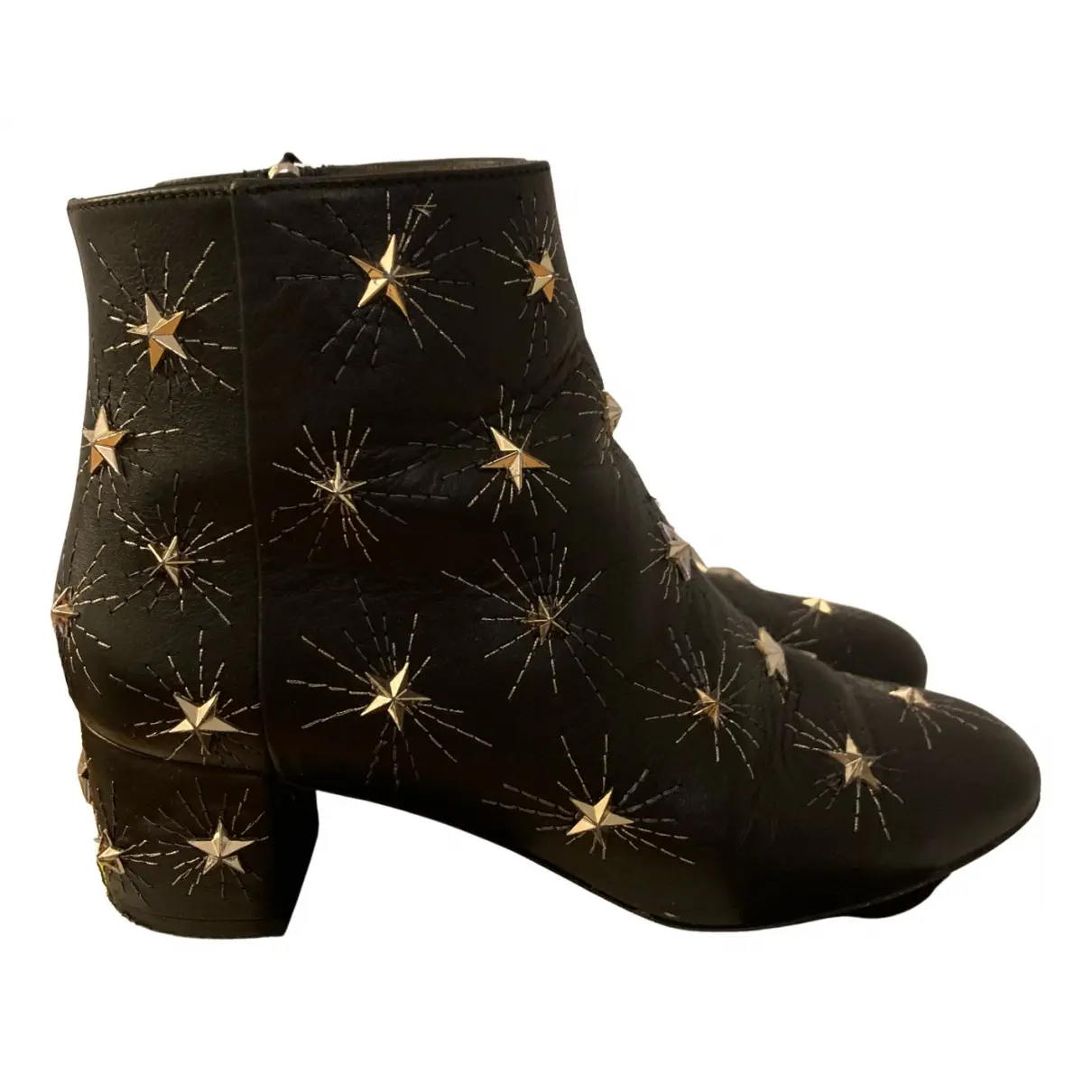 Cosmic Star leather ankle boots Aquazzura