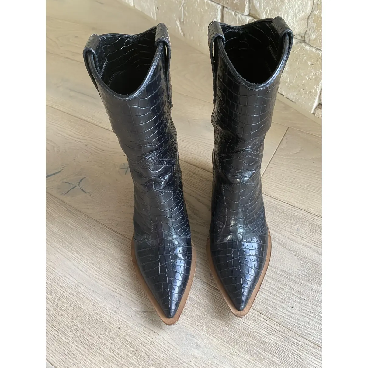 Fendi Cowboy leather cowboy boots for sale