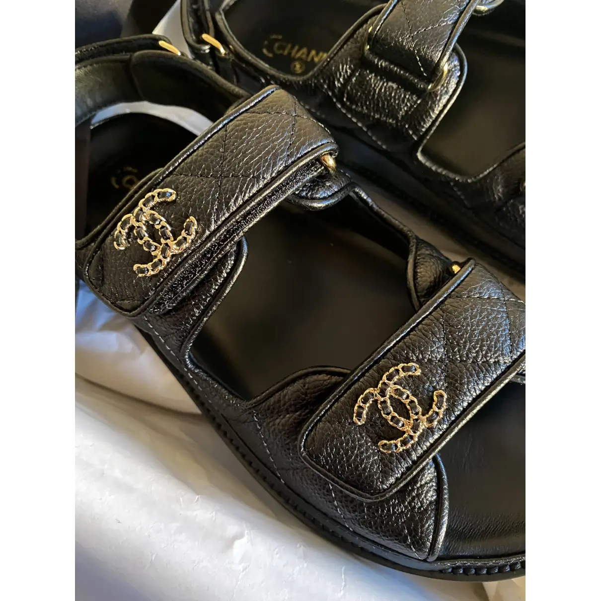 Dad Sandals leather sandal Chanel