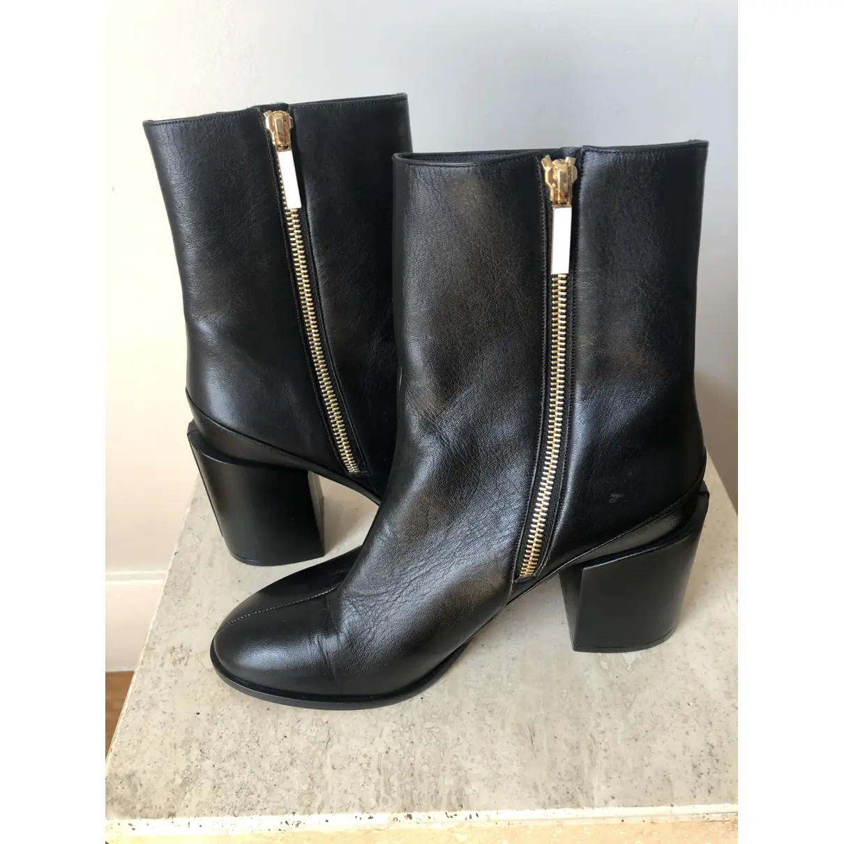 Leather ankle boots Dear Frances