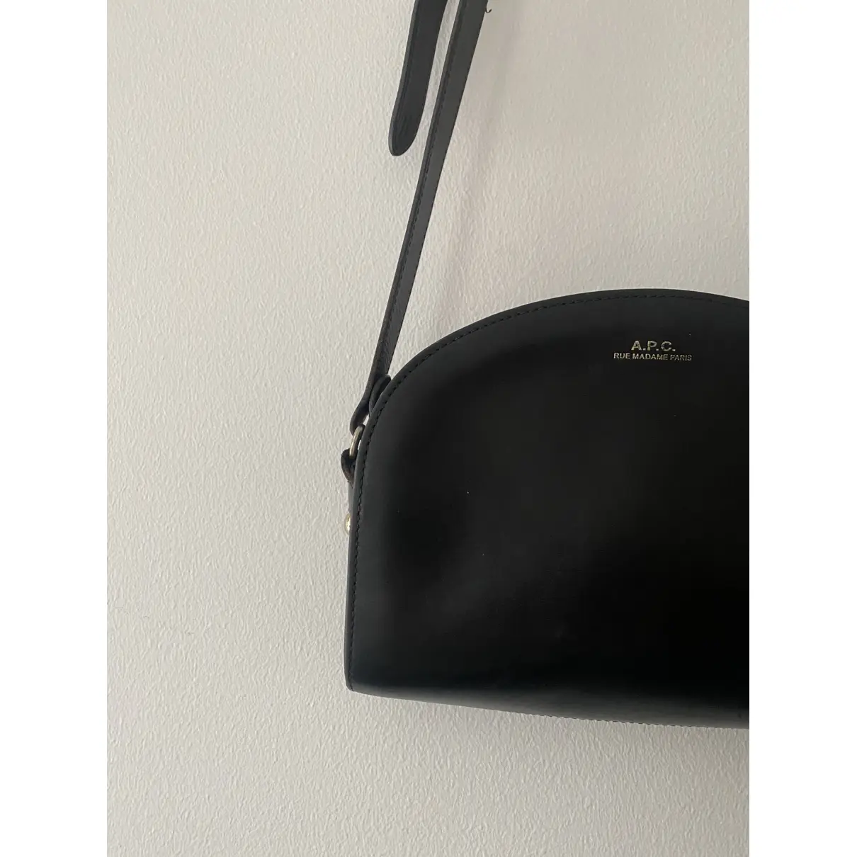Buy APC Demi-lune leather crossbody bag online