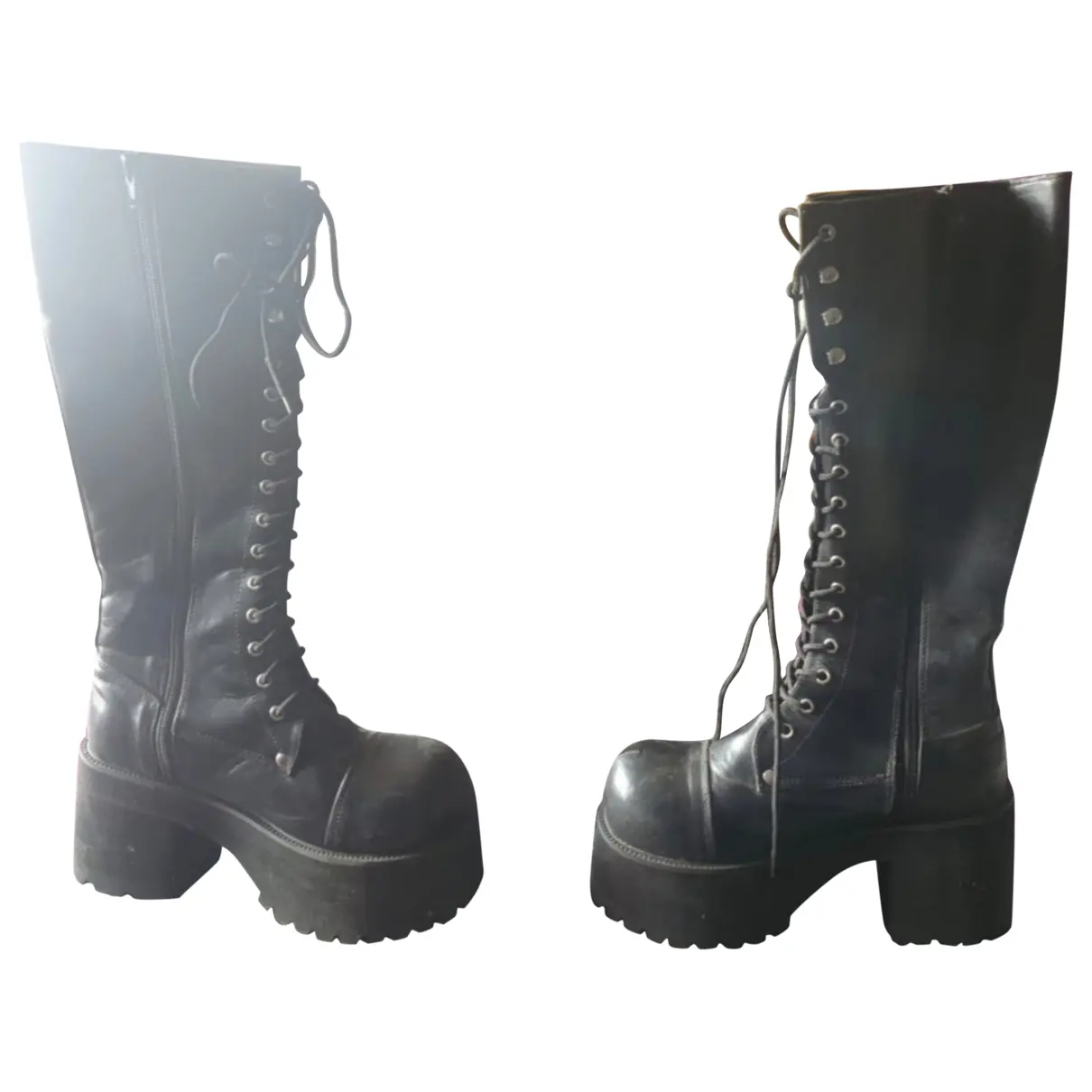 Leather boots Demonia