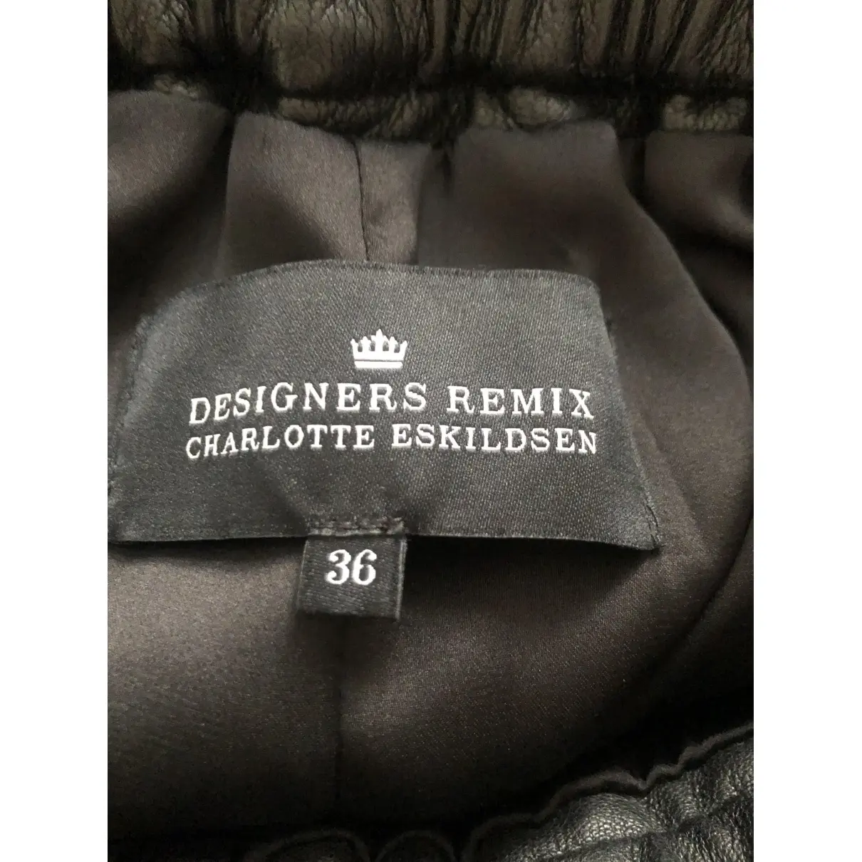 Buy Designers Remix Leather mini skirt online