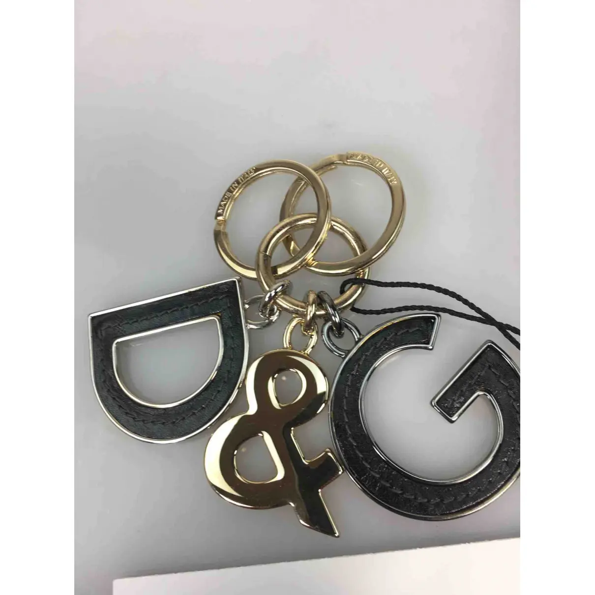Leather key ring D&G