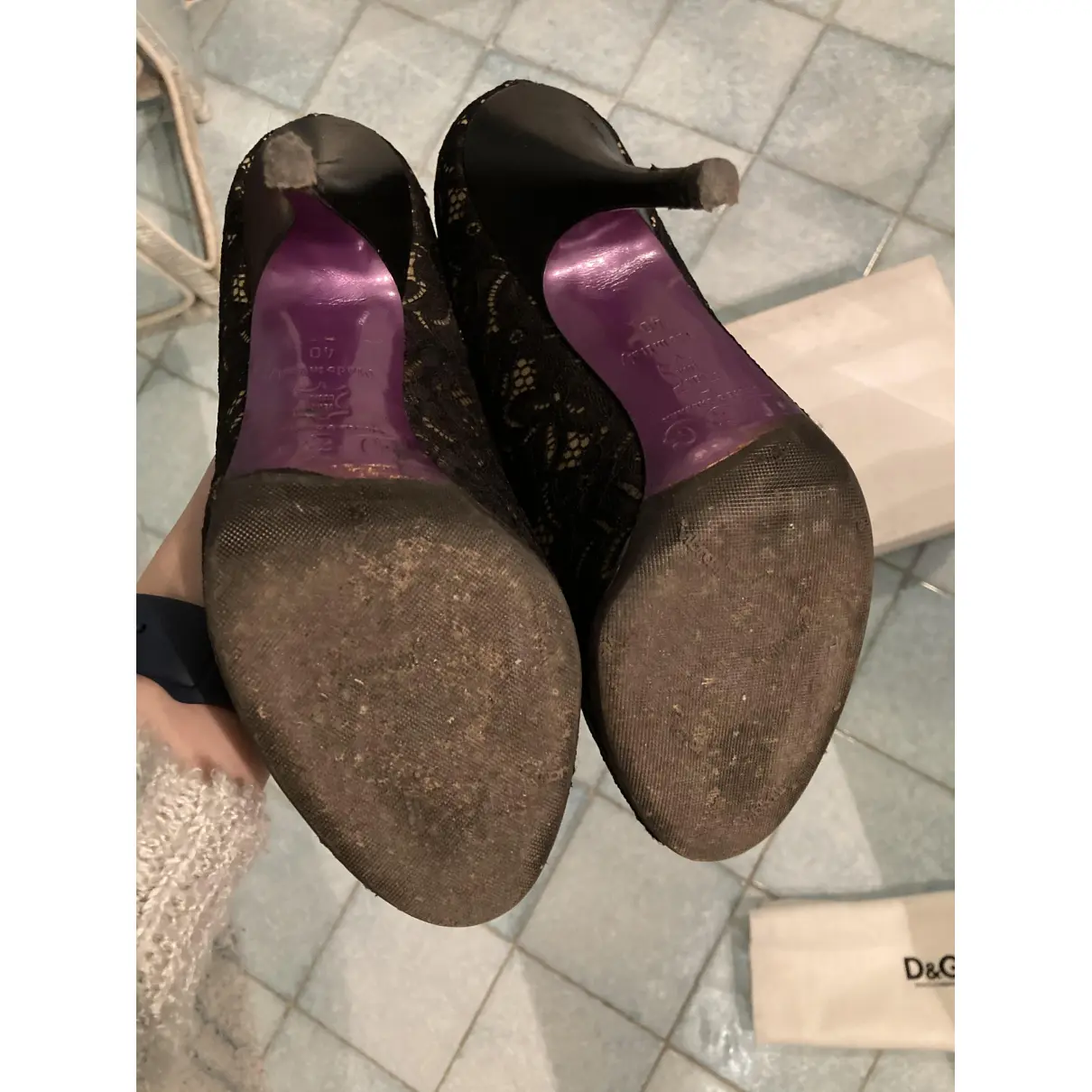 Leather sandals D&G - Vintage