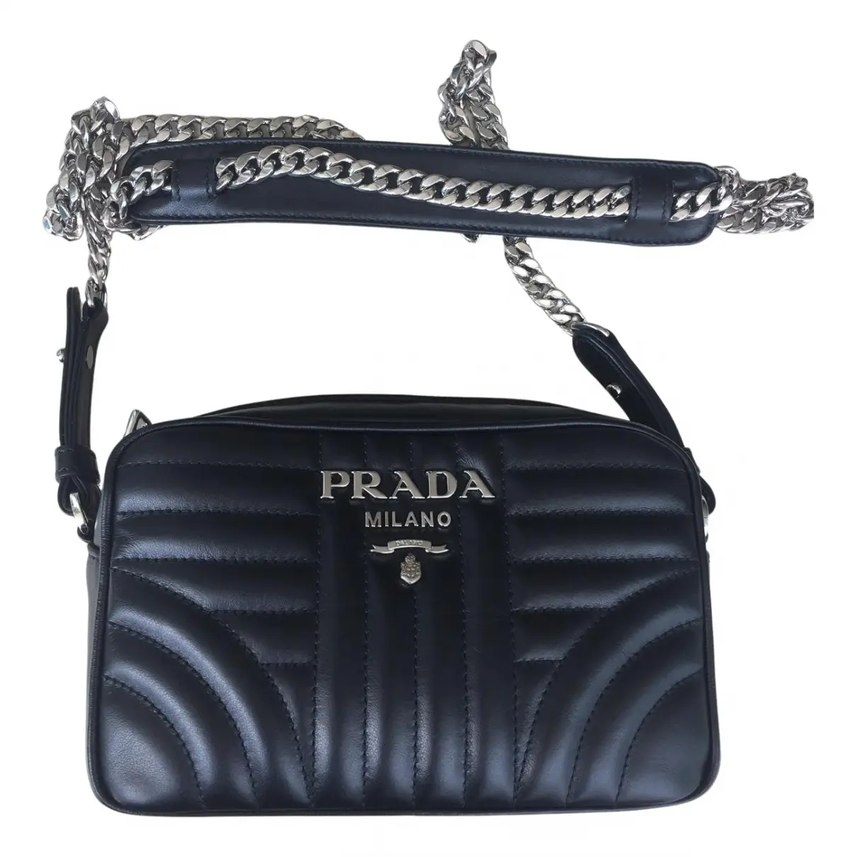 Diagramme leather crossbody bag Prada