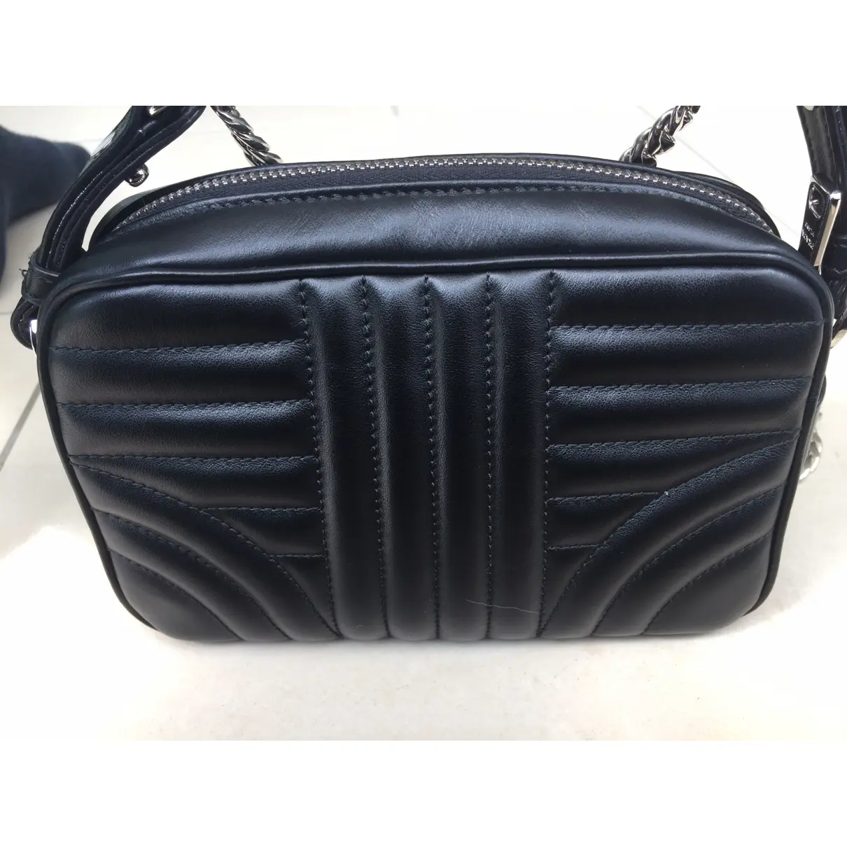 Buy Prada Diagramme leather crossbody bag online