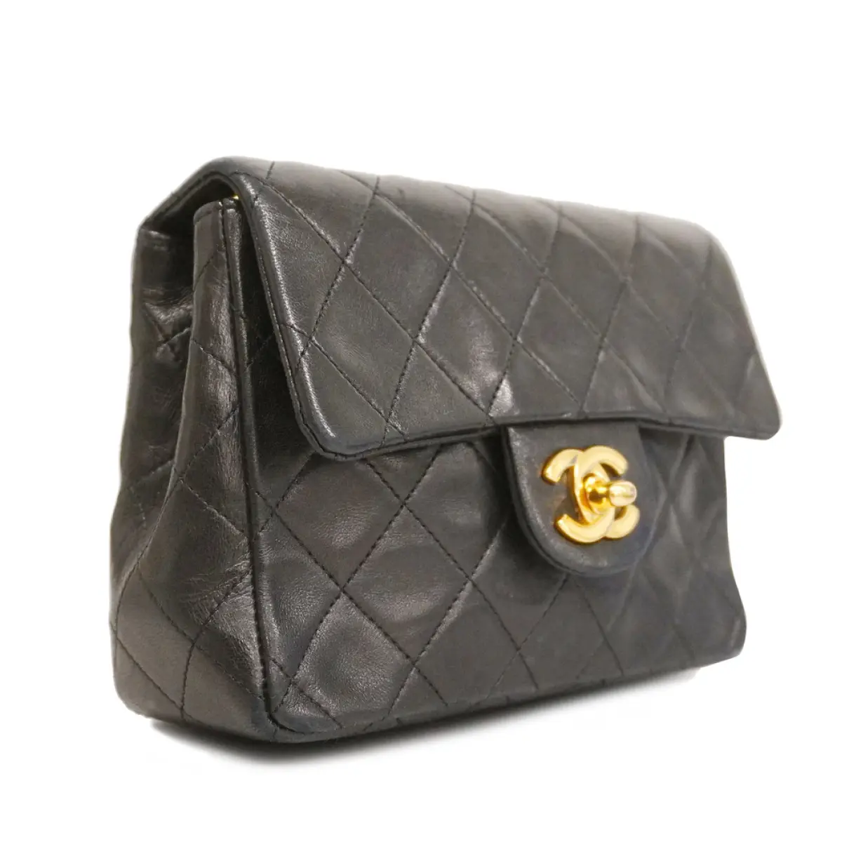 Diana leather handbag Chanel Black in Leather - 39074594