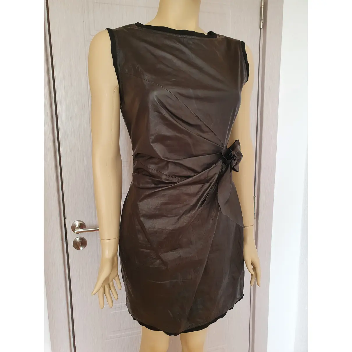 Leather mini dress Diane Von Furstenberg