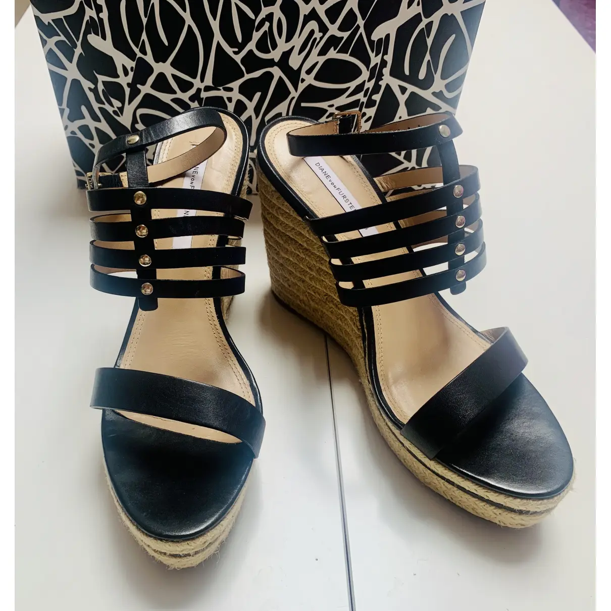 Buy Diane Von Furstenberg Leather sandals online
