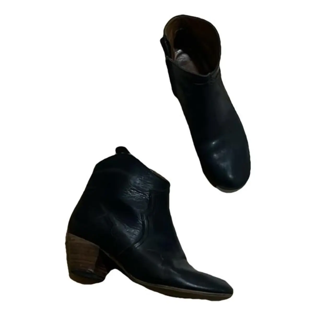 Dicker leather western boots