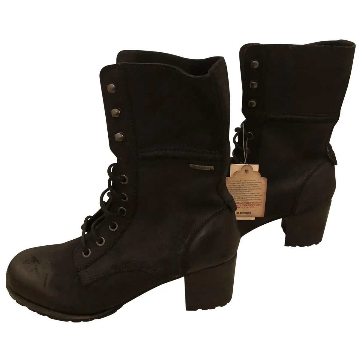 Leather lace up boots Diesel