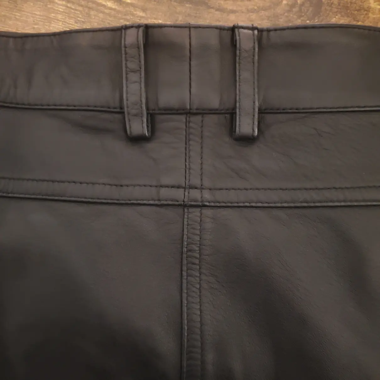 Buy Diesel Black Gold Leather mini skirt online