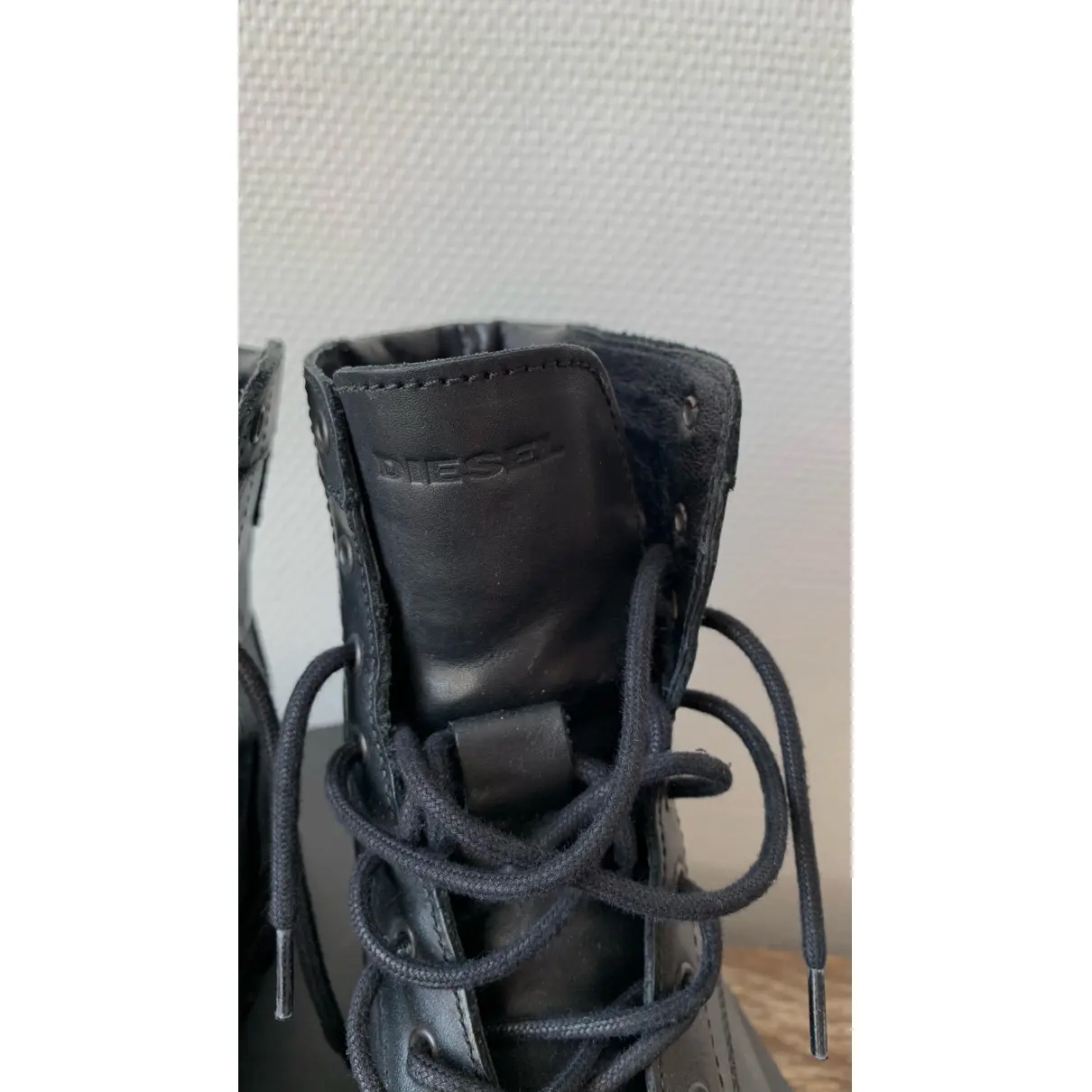 Leather boots Diesel - Vintage