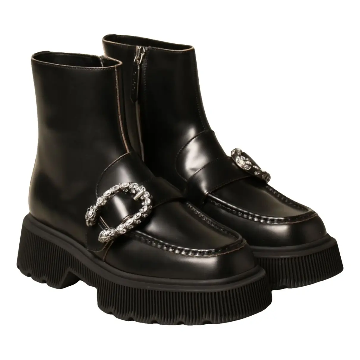 Dionysus leather biker boots