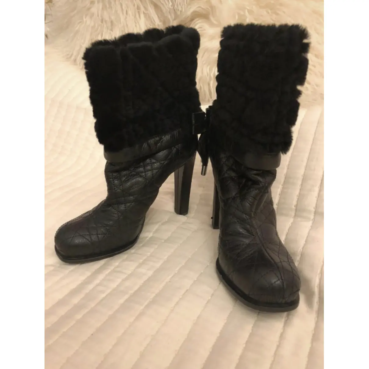 Buy Dior Leather ankle boots online - Vintage