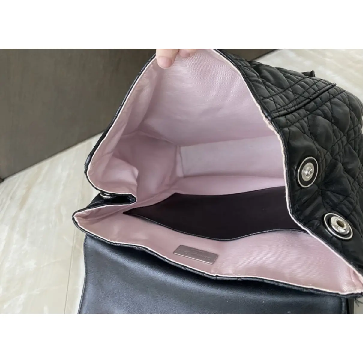 Leather backpack Dior