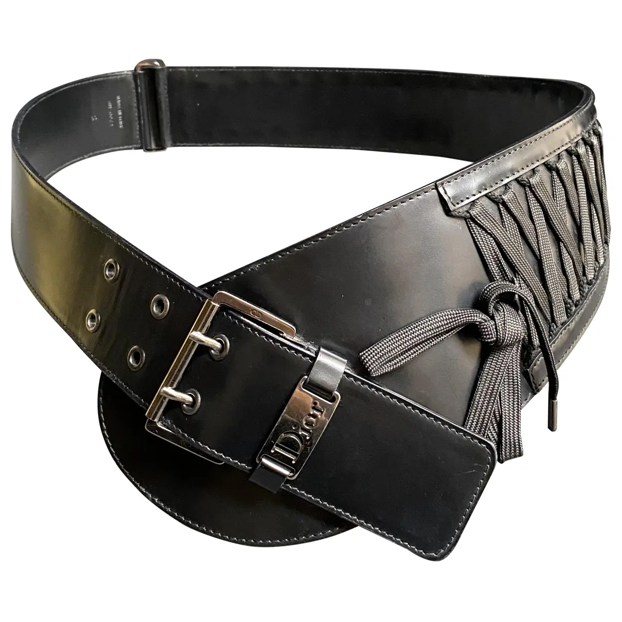Leather belt Dior - Vintage