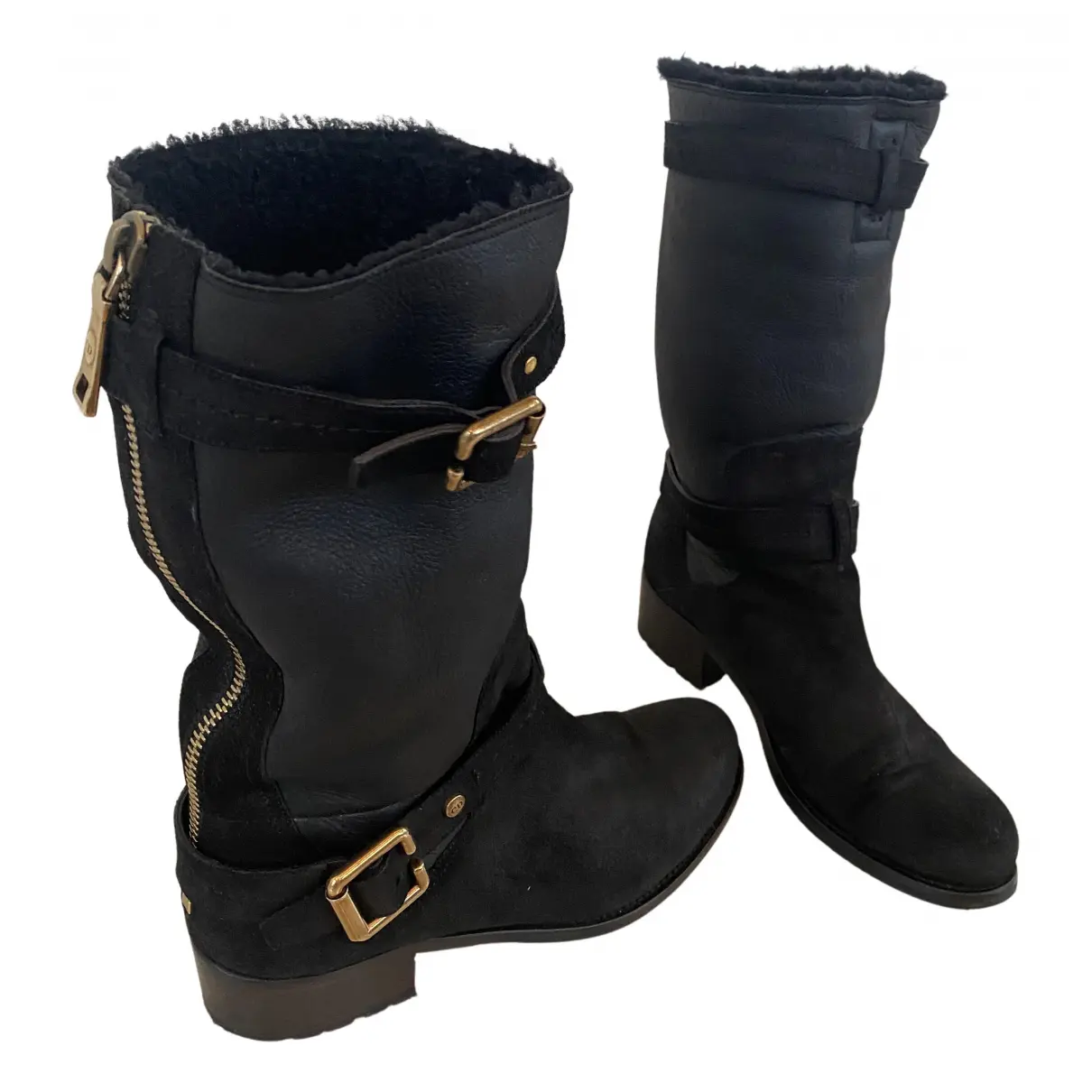 Leather snow boots Dior