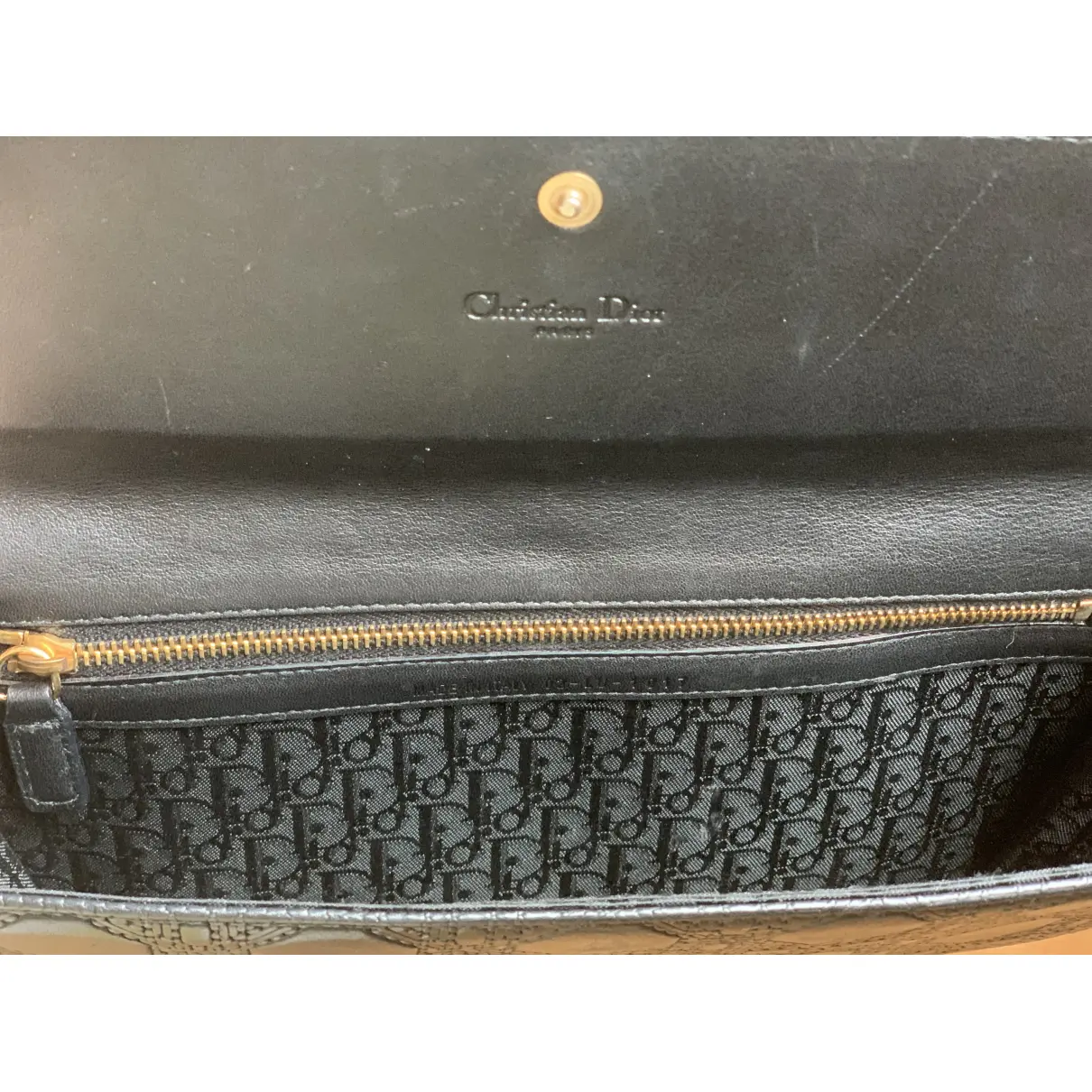 Leather clutch bag Dior