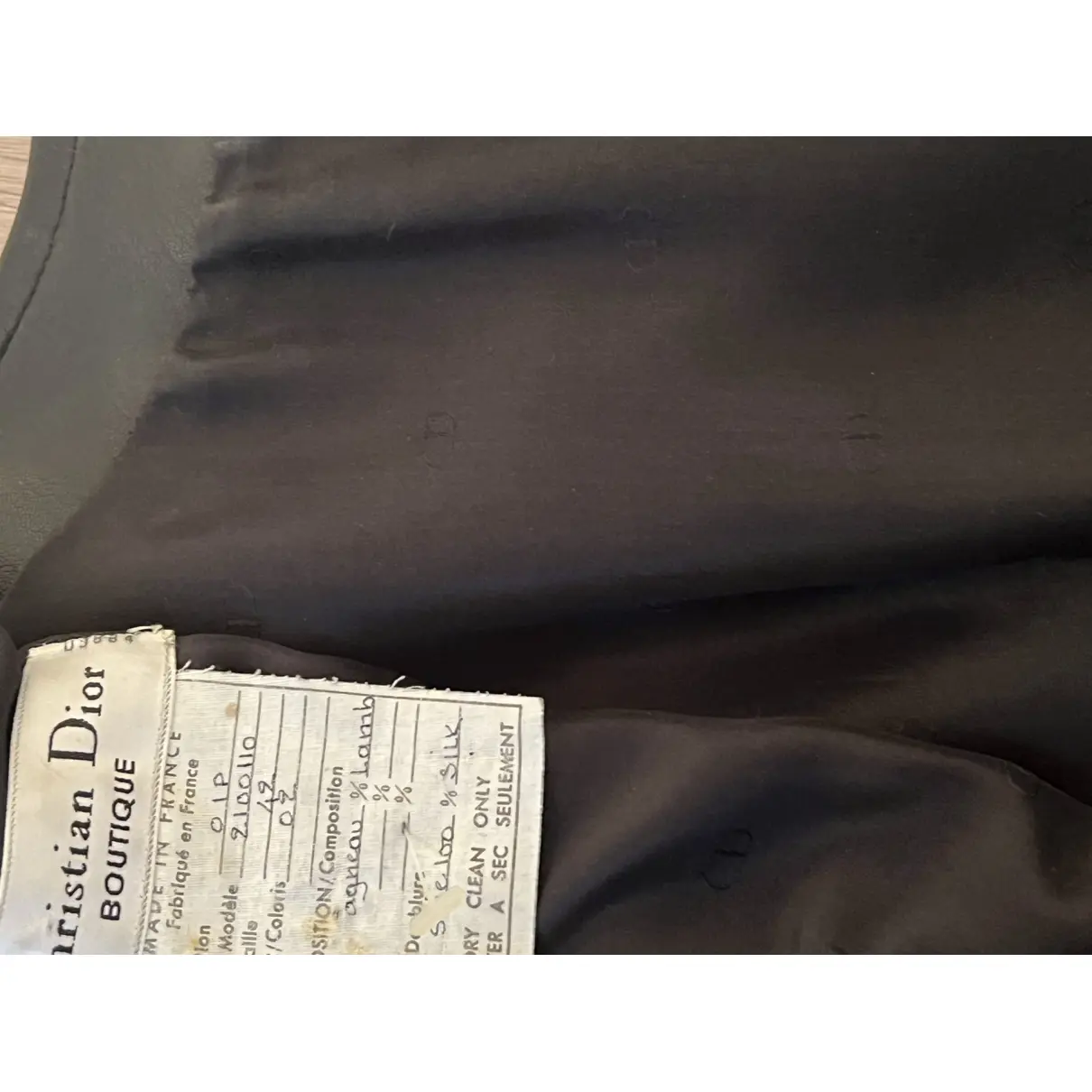 Leather mid-length dress Dior