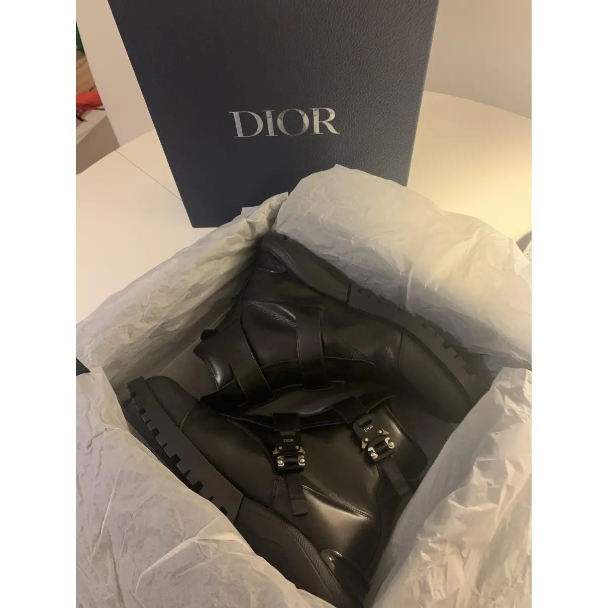 Leather boots Dior Homme