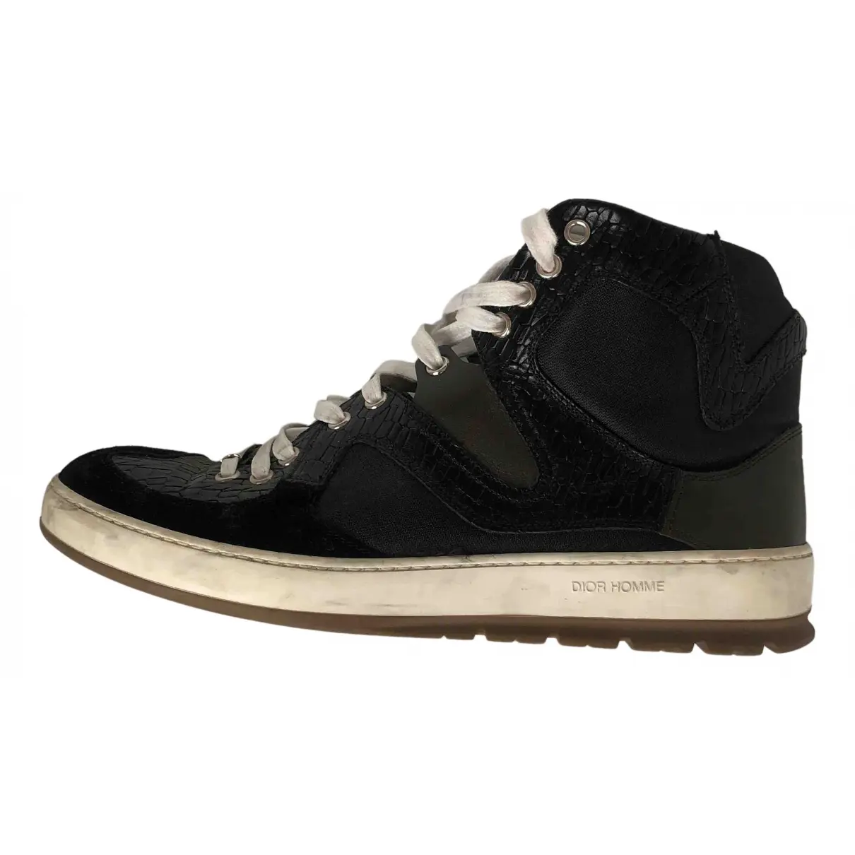 Leather high trainers Dior Homme