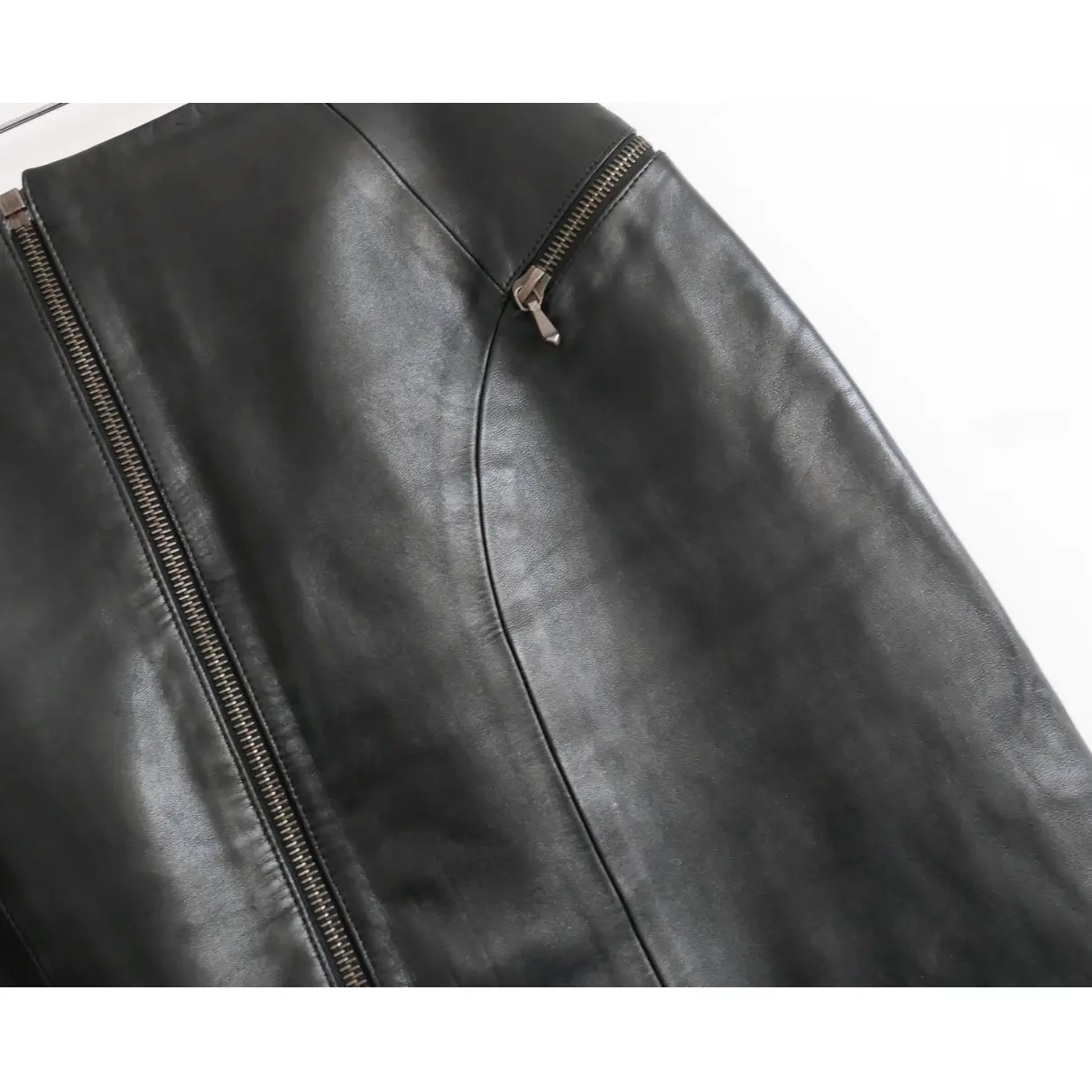 Buy Dior Leather mid-length skirt online