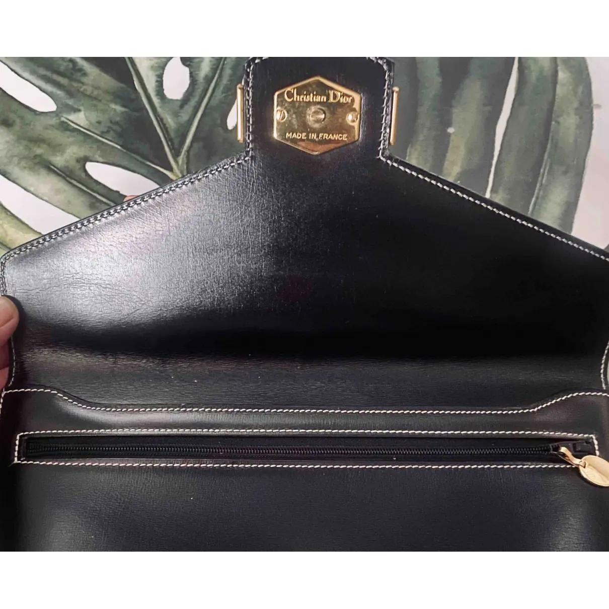 Leather small bag Dior - Vintage