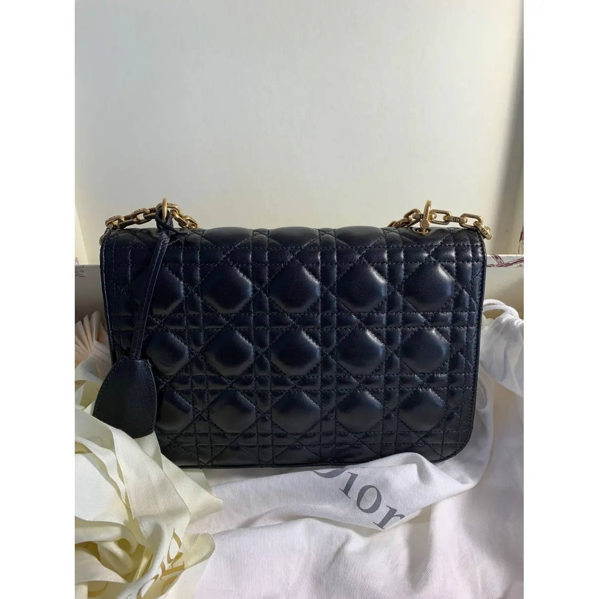 Dior DiorAddict leather handbag for sale