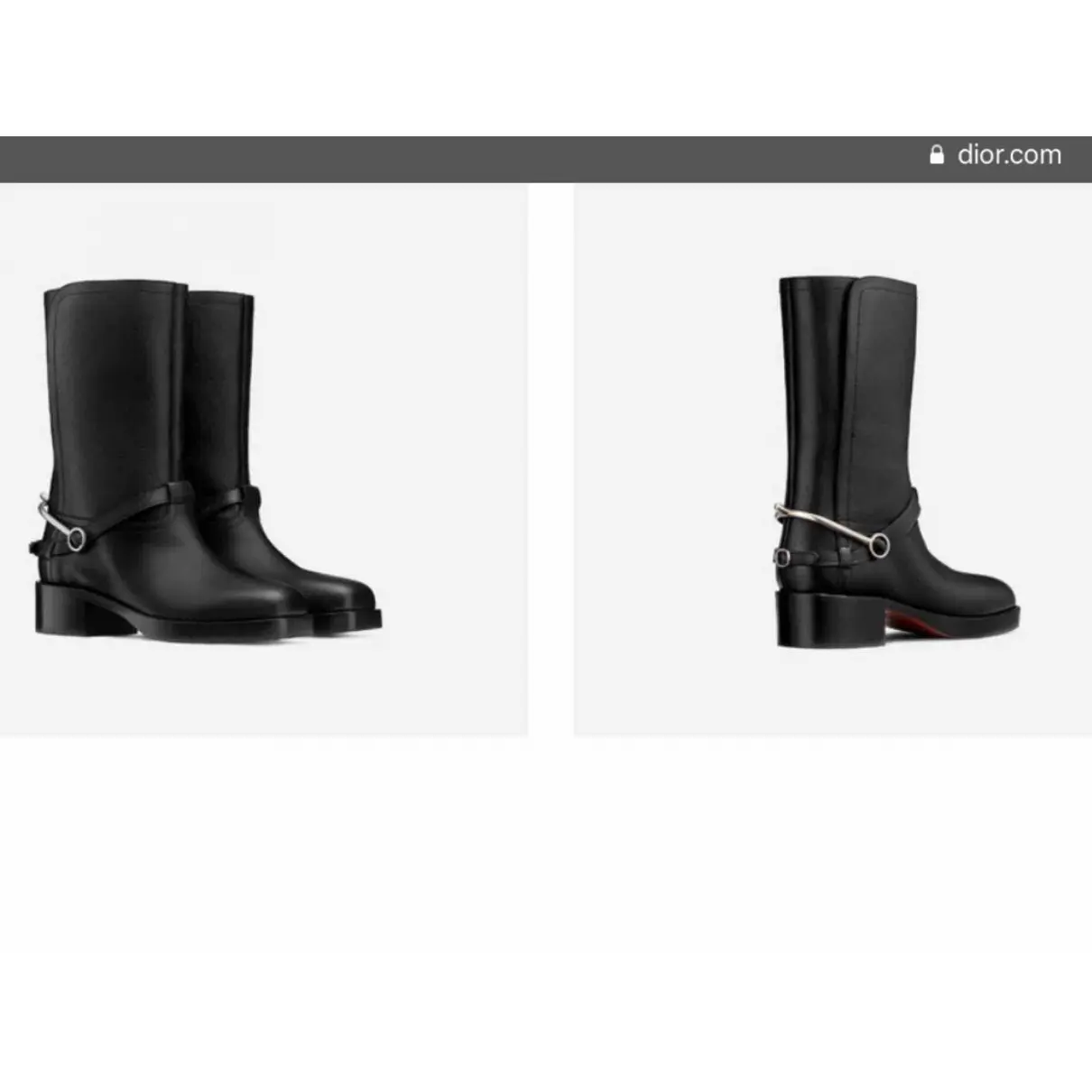 Dior Diorider leather riding boots for sale