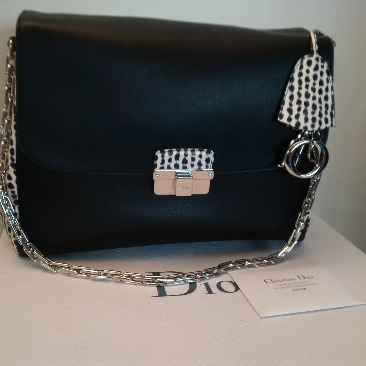 Buy Dior Diorling leather handbag online