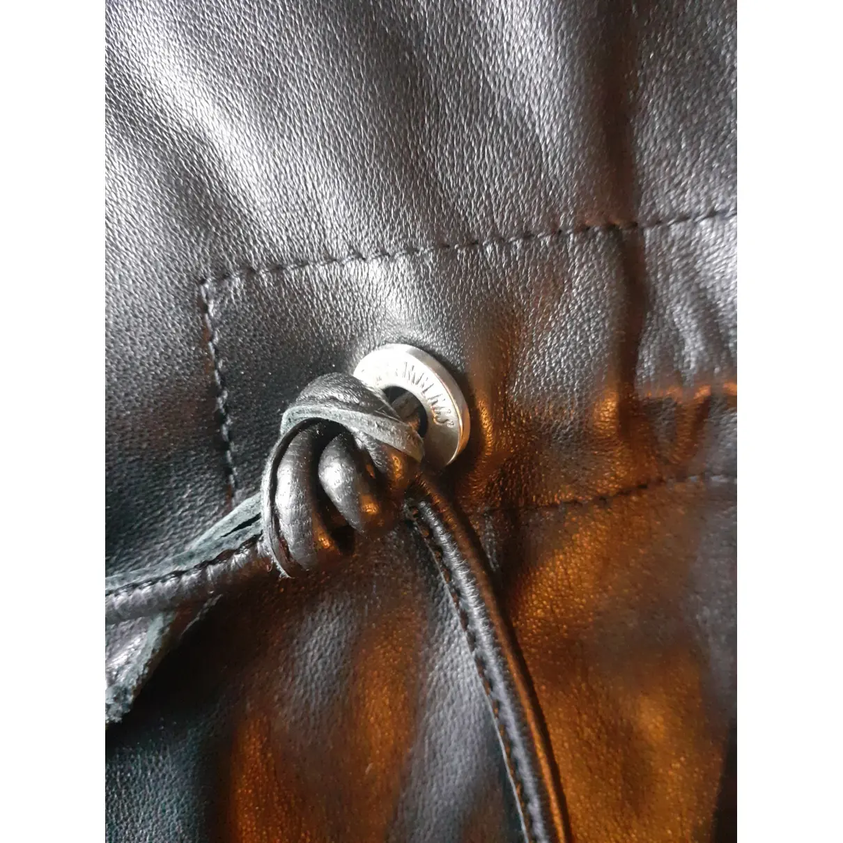 Leather biker jacket Bikkembergs